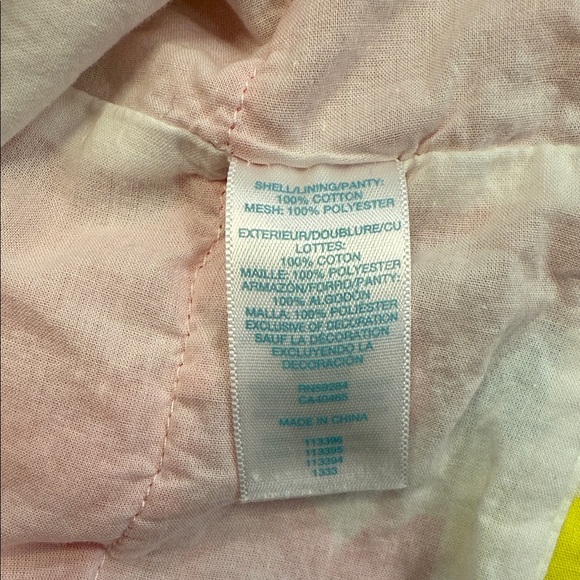 The Children’s Place Polka Dot Party Dress 3–6M Pink Yellow Blue Flower Belt - Picture 6 of 9